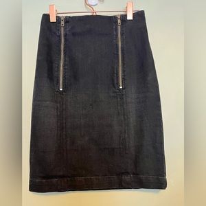 Current/Elliott Denim Skirt with dual zippers